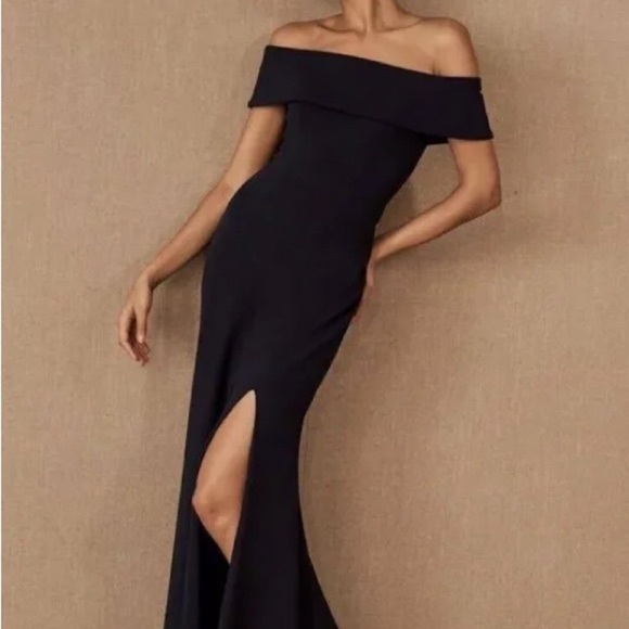 Anthropologie Dresses & Skirts - Anthropologie BHLDN Delice Off-the-Shoulder Crepe Dress Size 14